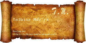 Telbisz Márk névjegykártya